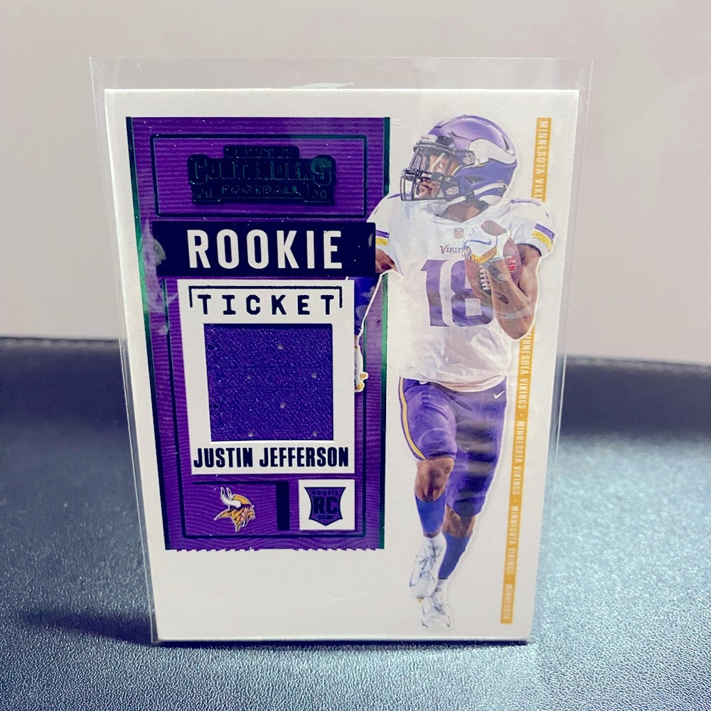 2020 Panini contenders football ( Justin Jefferson Rookie +Relic)